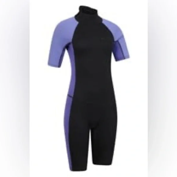 Mountain Warehouse Shorty Womens 2.5/2mm Purple Wetsuit size 8-10 NWT